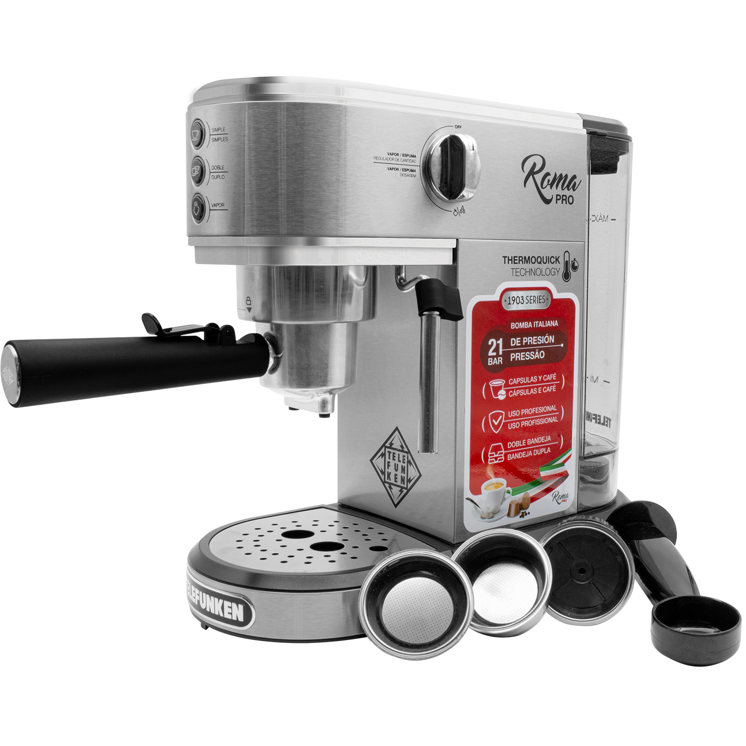 CAFETERA TELEFUNKEN ROMA PRO - 8000670 - Imagen 7